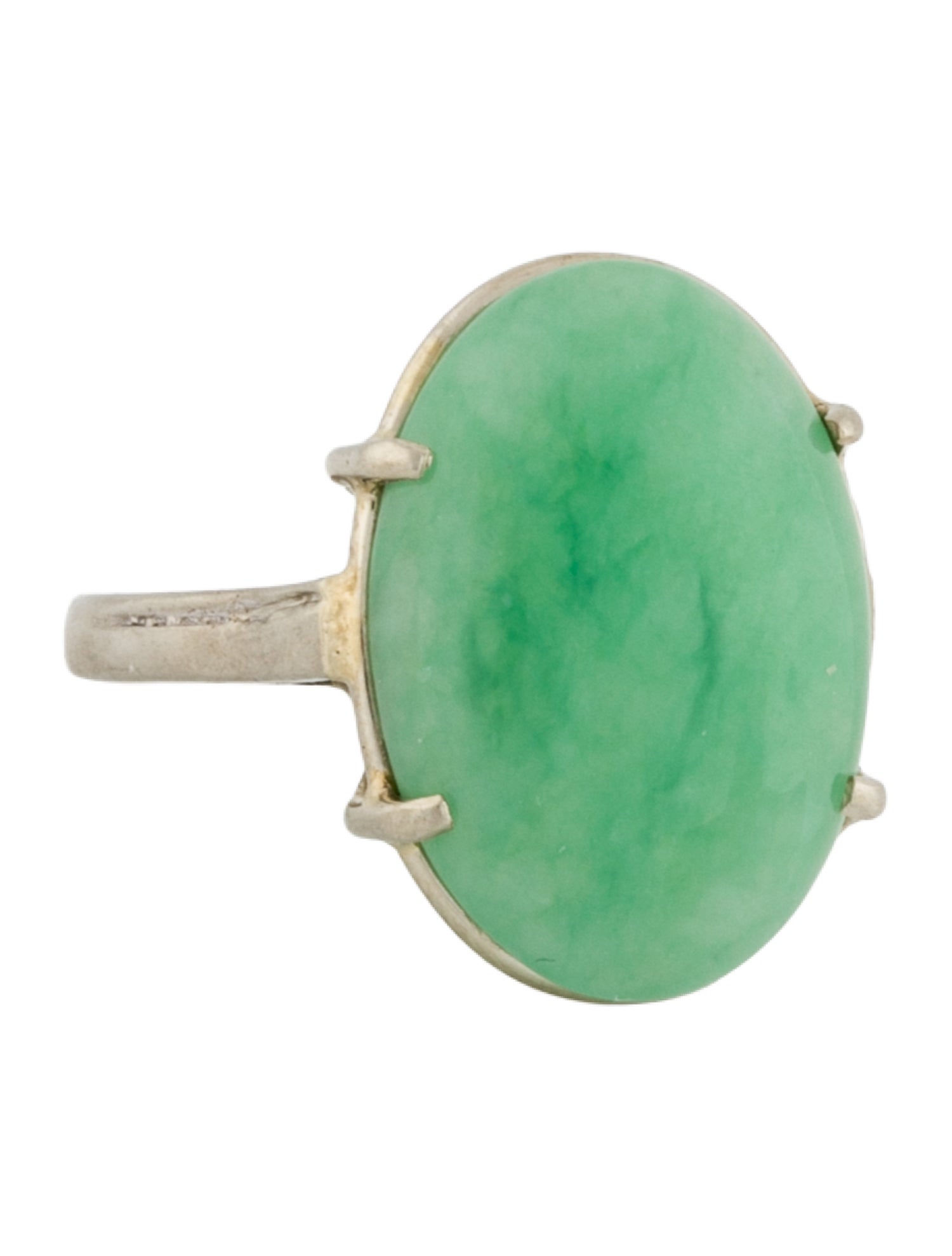 Ring 10K Dyed Jadite Cocktail