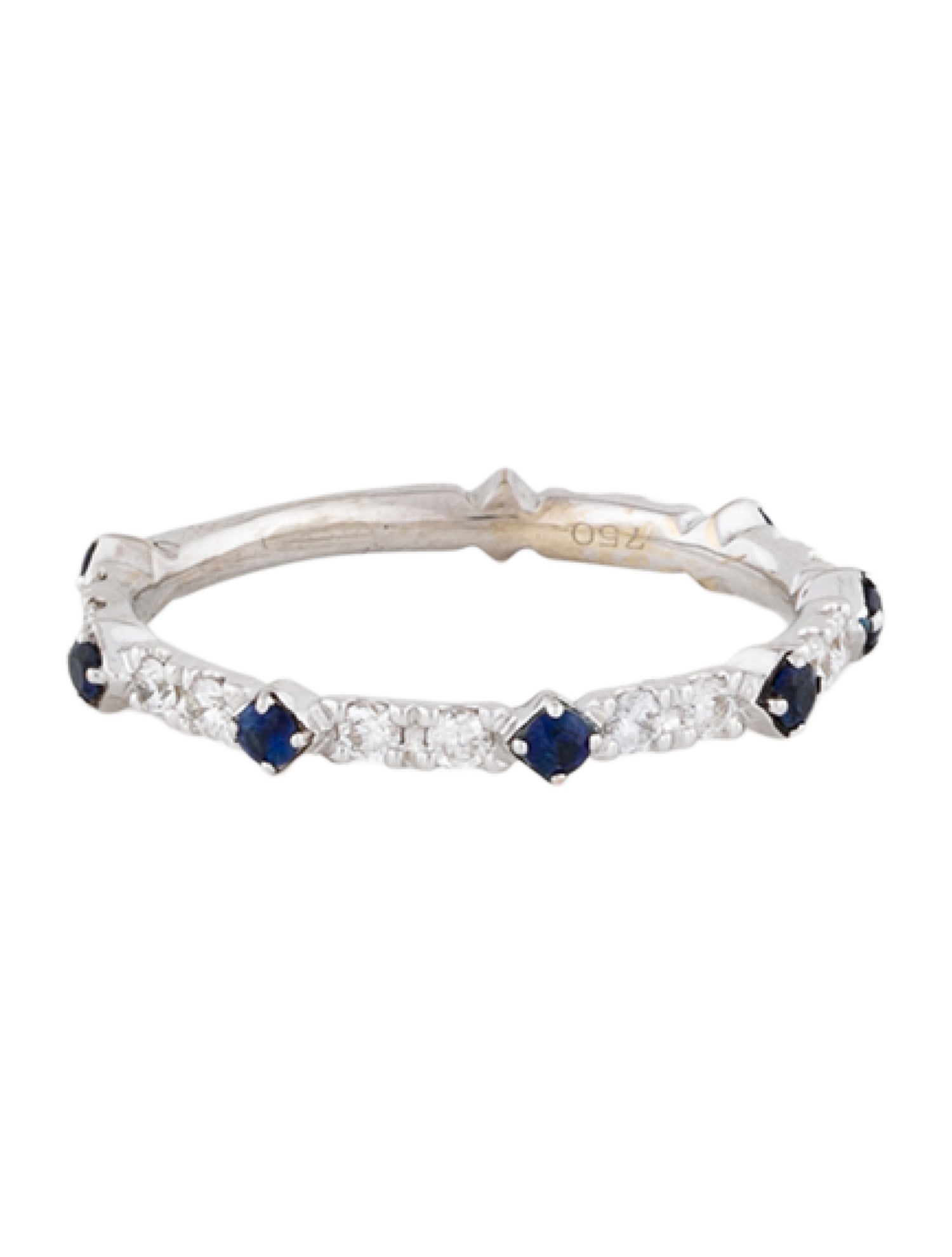 Ring 18K Sapphire & Diamond Band