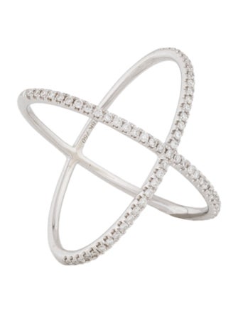 Ring 18K Diamond Criss-Cross Ring