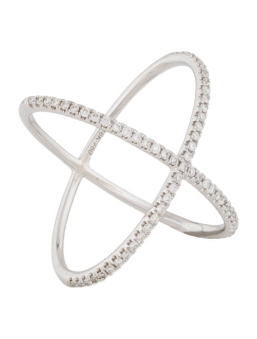 Ring 18K Diamond Criss-Cross Ring