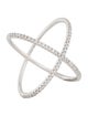 Ring 18K Diamond Criss-Cross Ring
