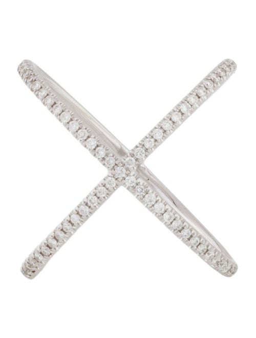 Ring 18K Diamond Criss-Cross Ring