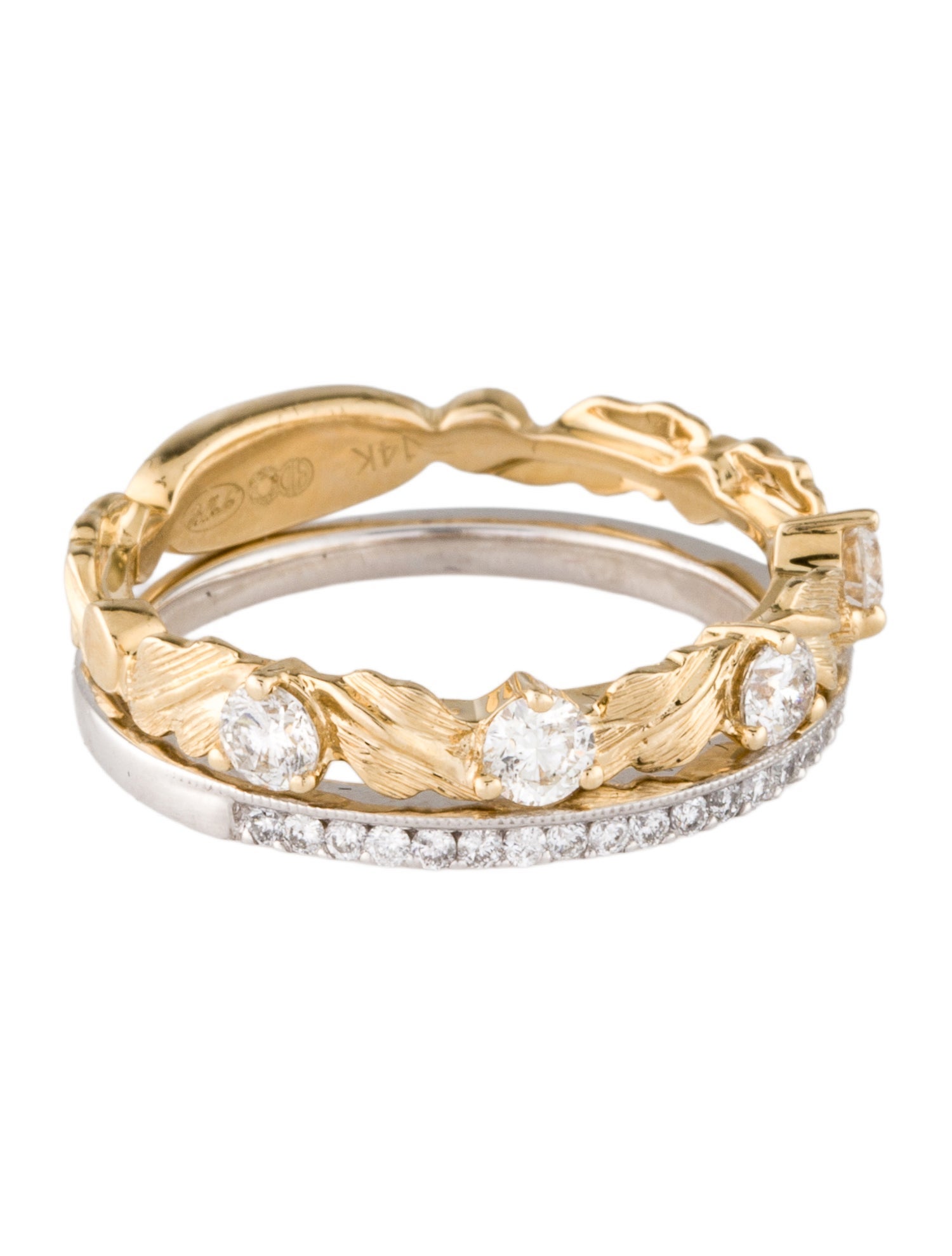 Ring 14K Diamond Band Set