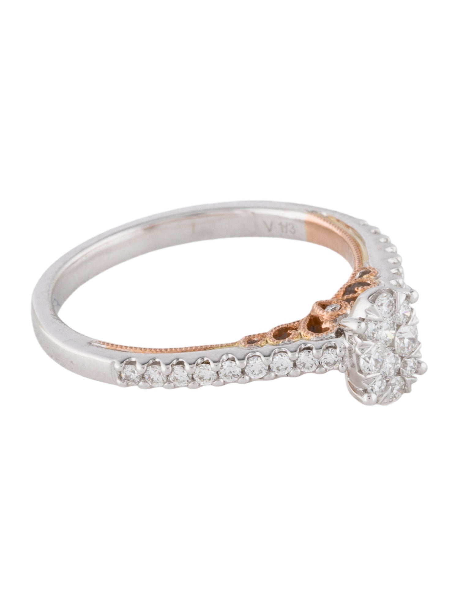 Ring 14K Diamond Cocktail