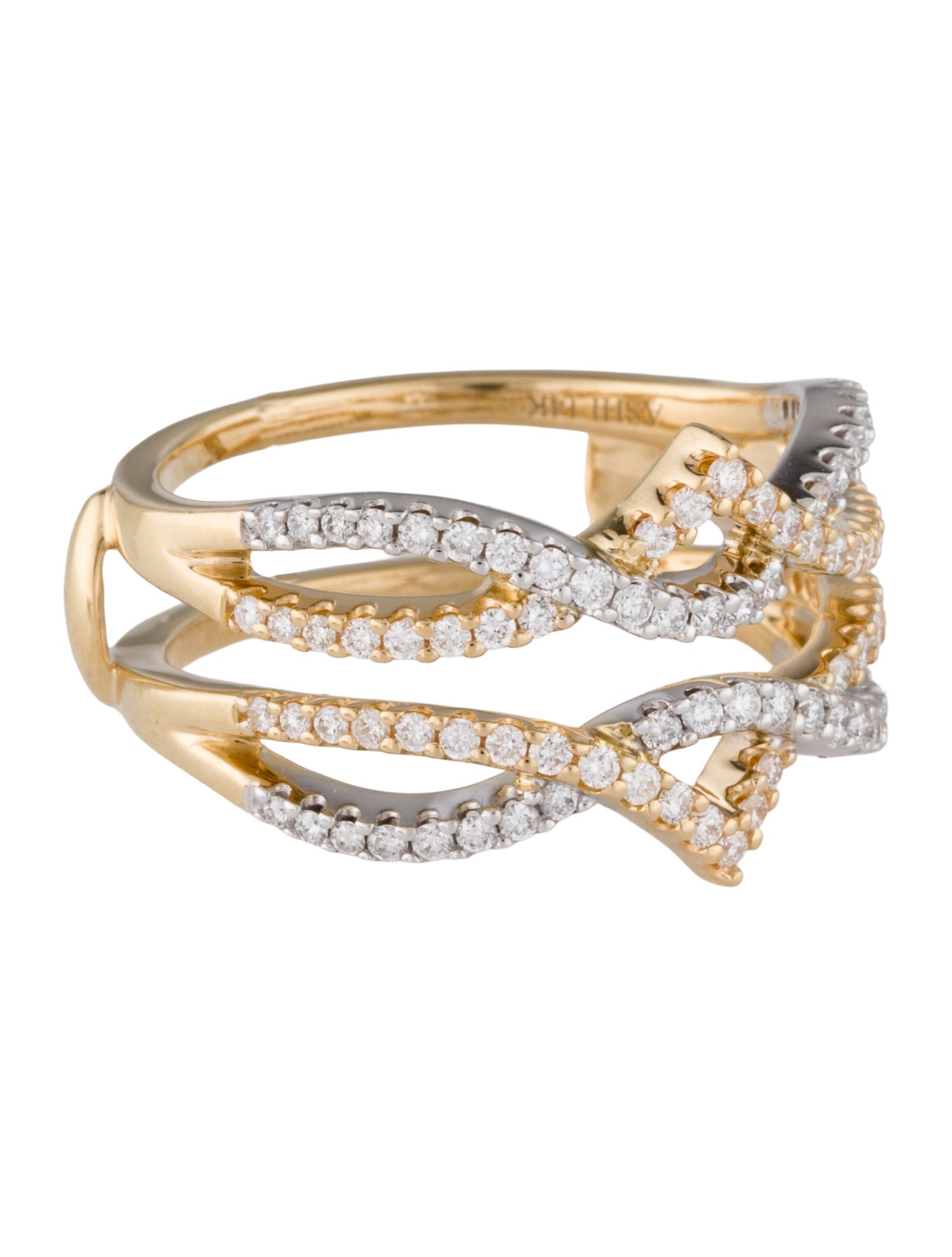 Ring Two-Tone Diamond Insert Band