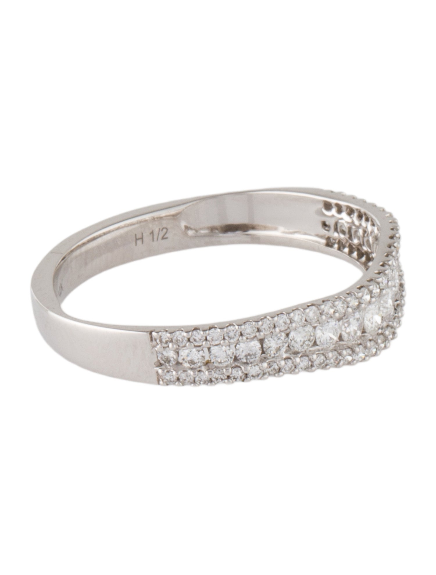 Ring 14K Diamond Wave Band