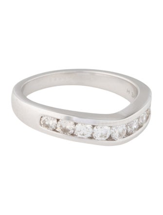 Ring 14K Diamond Curved Band
