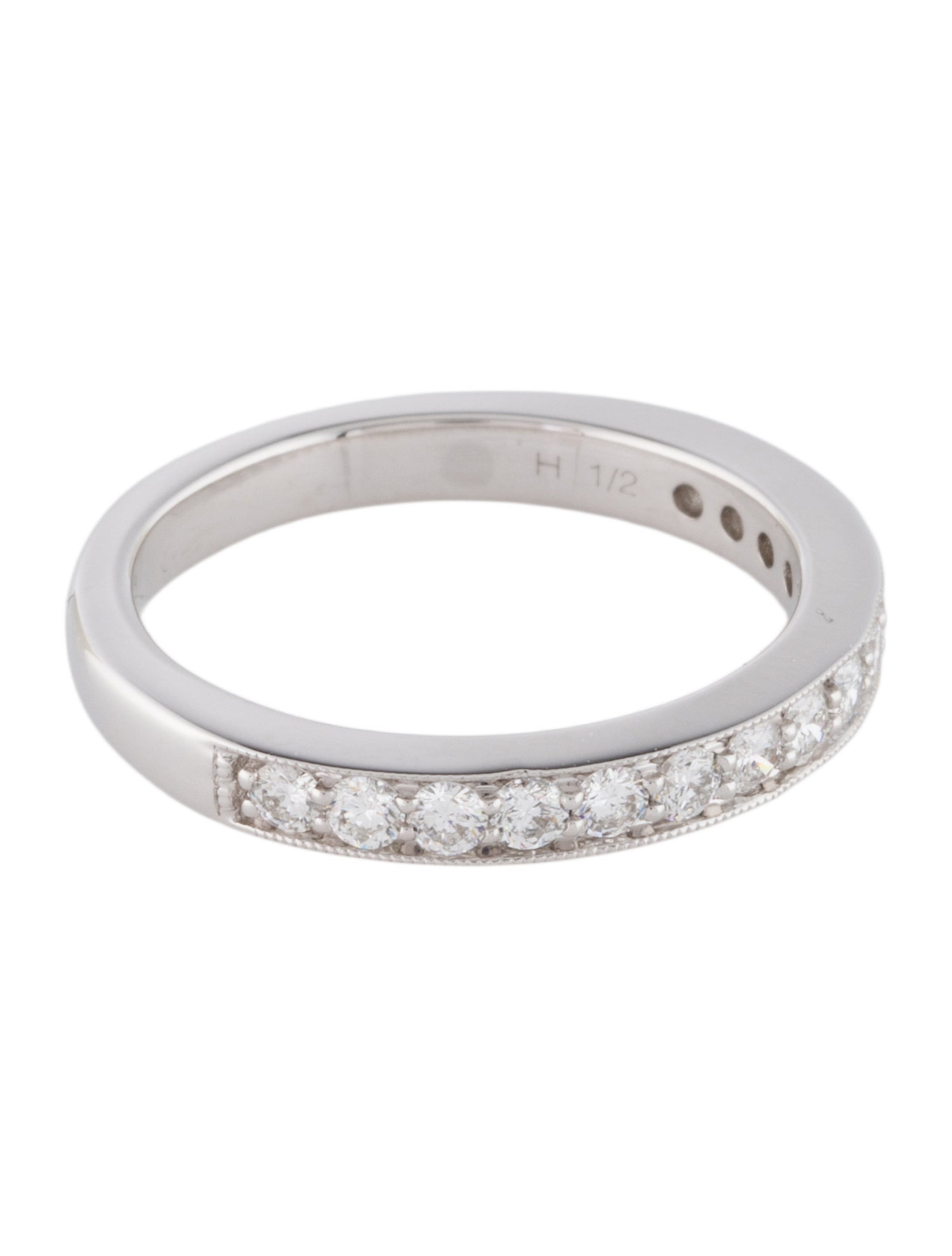Ring 14K Diamond Milgrain Band