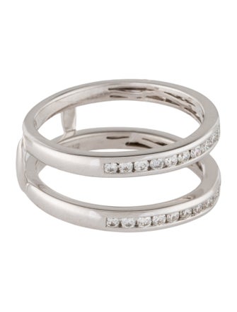 Ring 14K Diamond Two Row Band