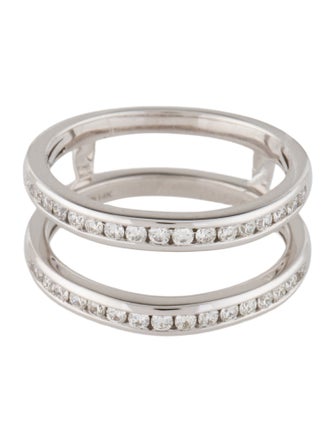 Ring 14K Diamond Two Row Band