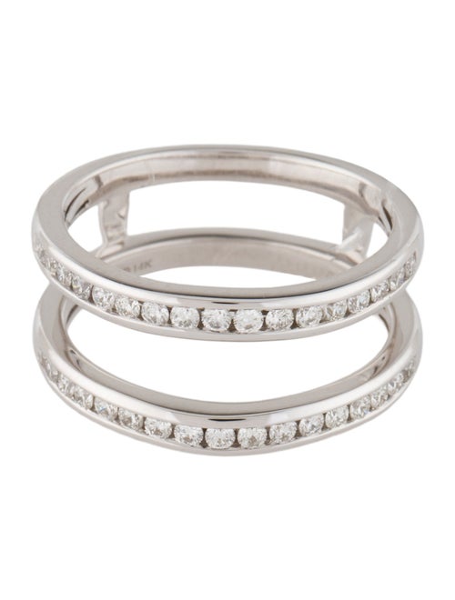 Ring 14K Diamond Two Row Band