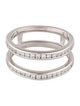 Ring 14K Diamond Two Row Band