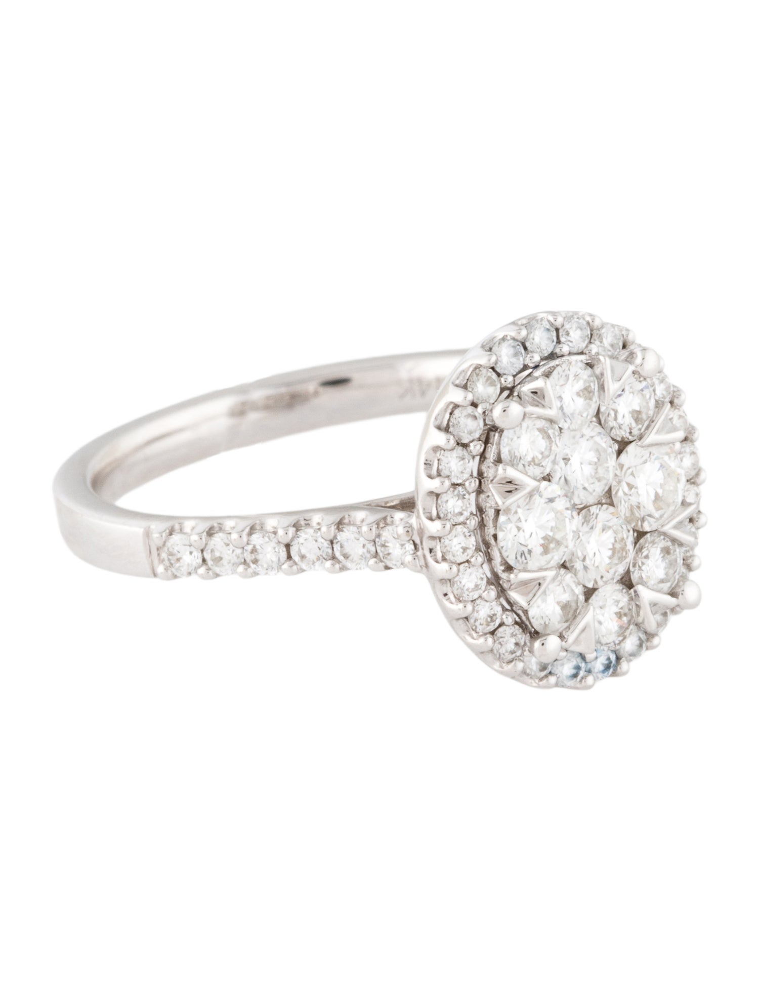 Ring 14K 1.00ctw Diamond Oval Cocktail Ring