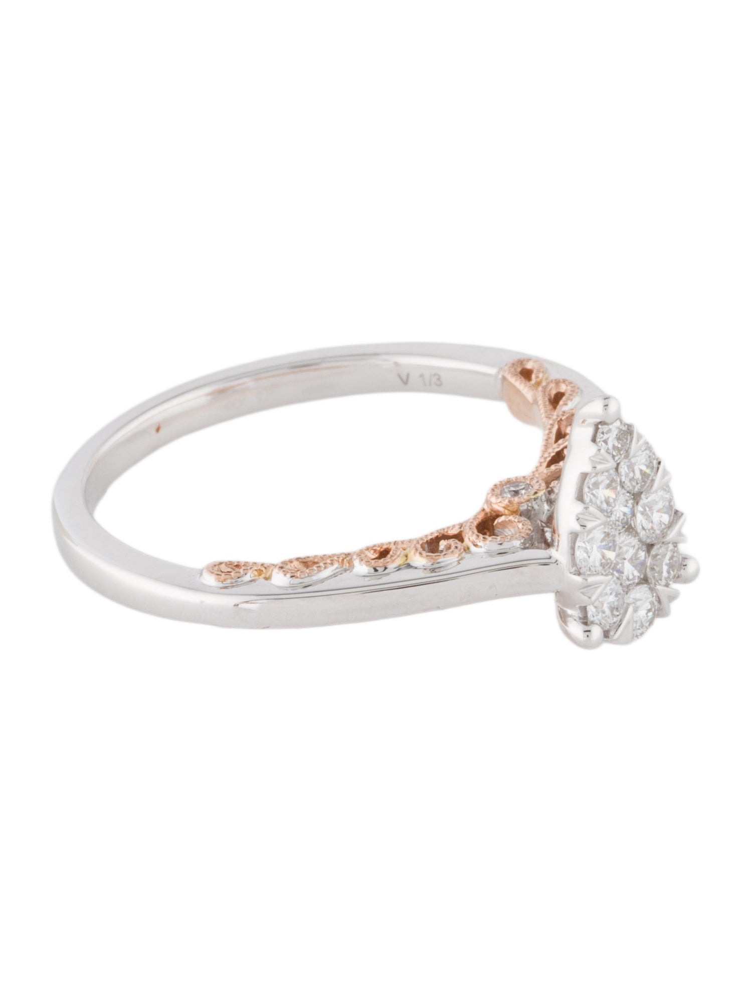 Ring 14K Diamond Cocktail Ring