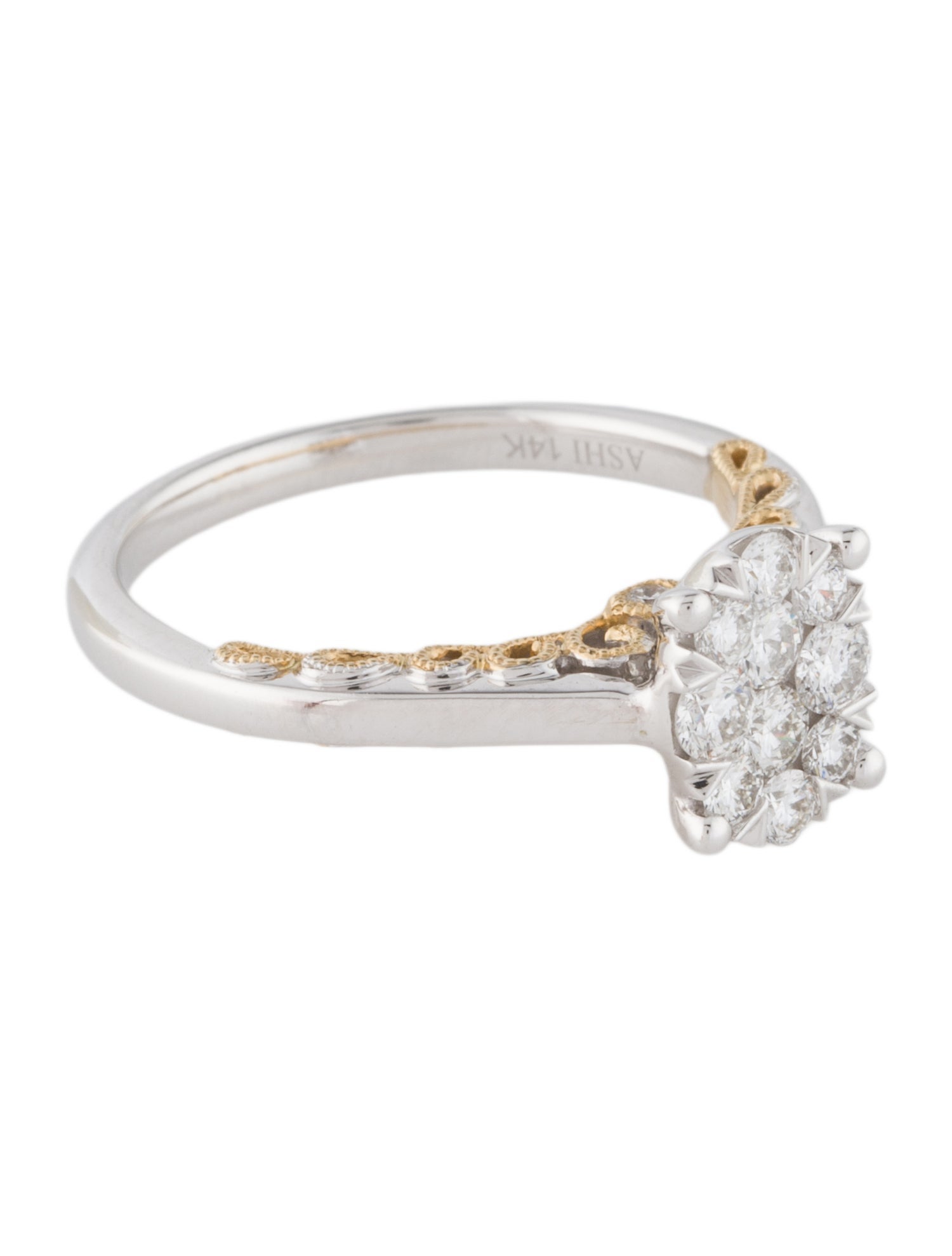 Ring 14K Diamond Cocktail Ring