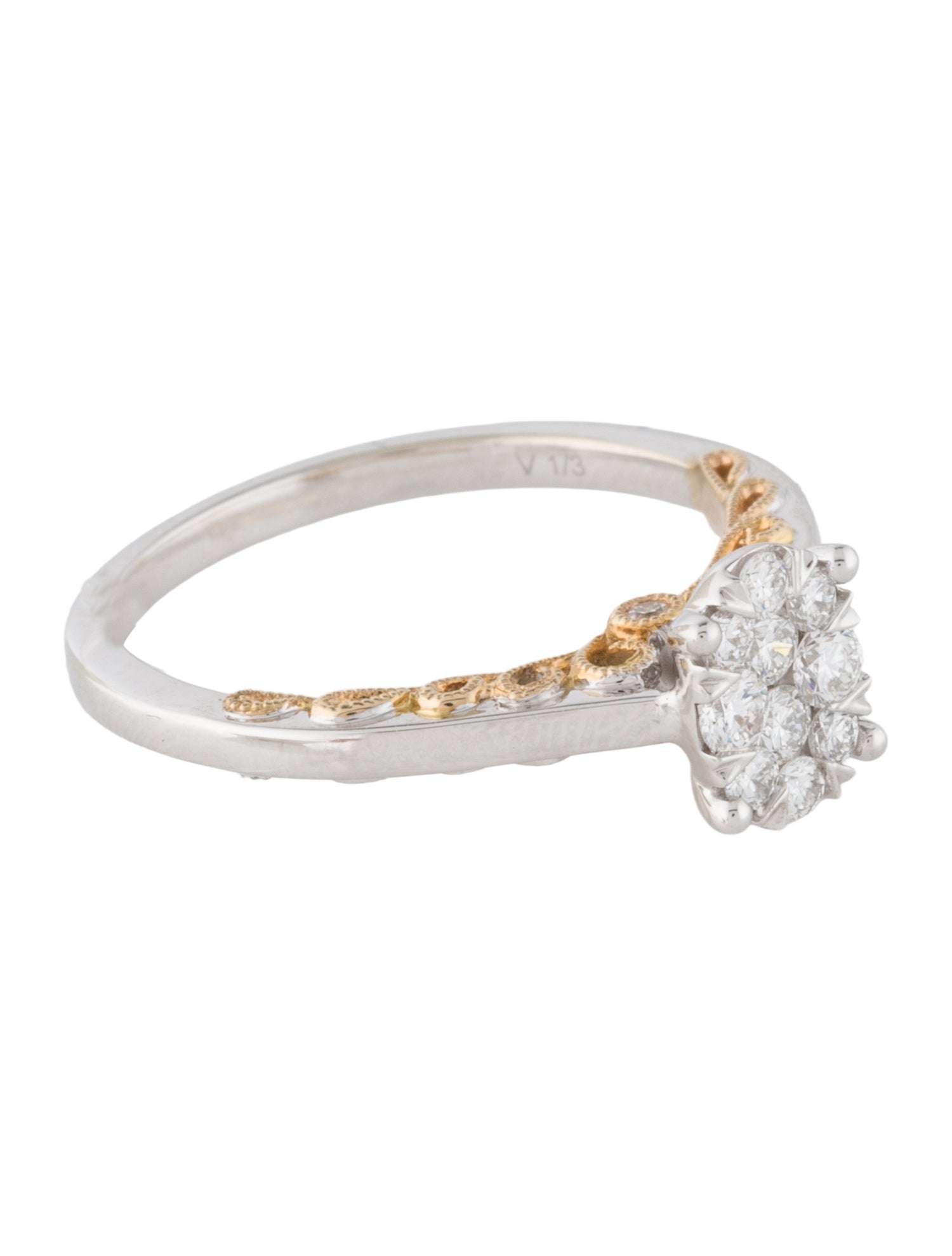 Ring 14K Diamond Cocktail Ring