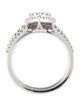 Ring 14K Diamond Cluster Wedding Set