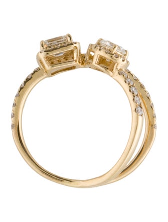 Ring 14K Diamond Bypass Ring