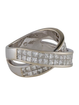 Ring 18K 1.88ctw Diamond Crossover Ring