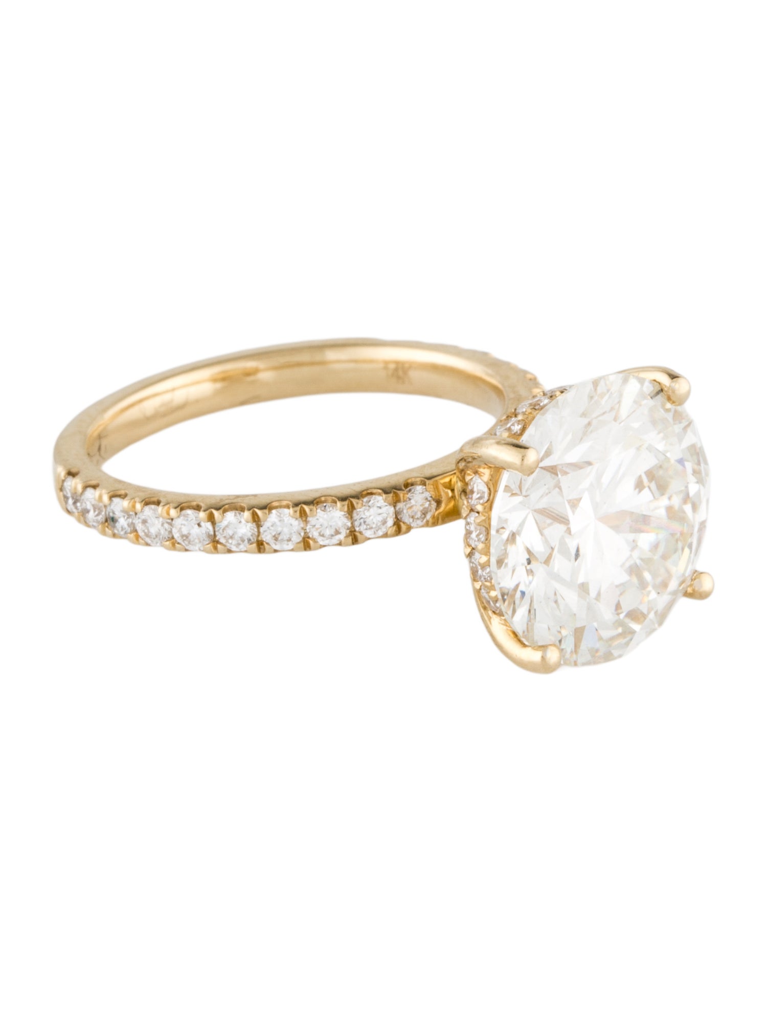 Ring 14K 6.32ct Lab-Grown Diamond Engagement