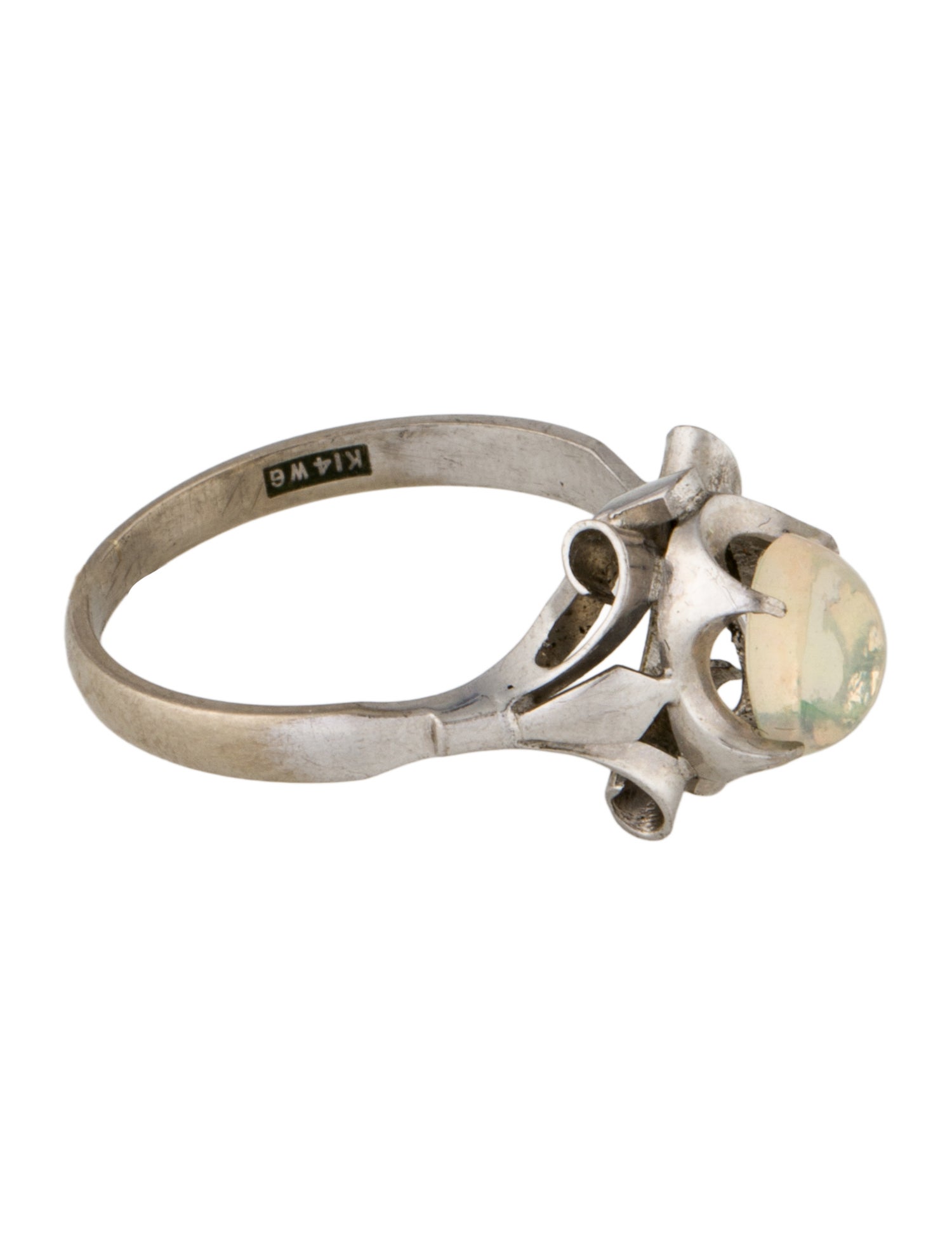 Ring Vintage 14K Opal Cocktail Ring