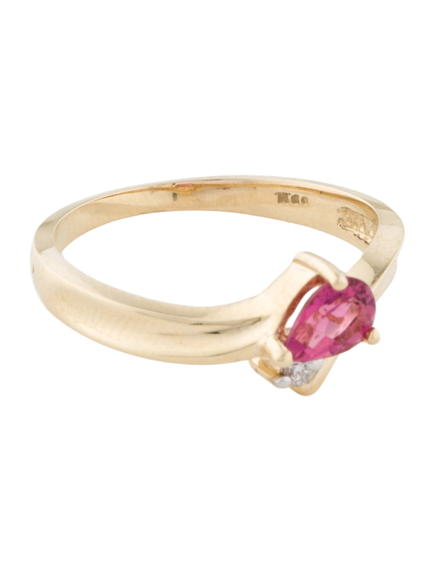 Ring 14K Tourmaline & Diamond Cocktail Ring