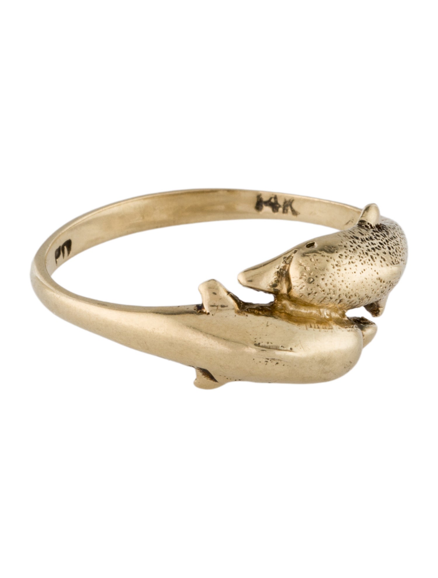 Ring 14K Dolphin Band Ring