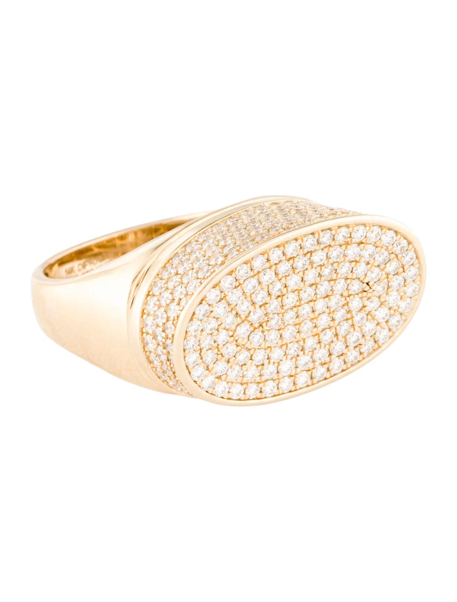 Ring 14K 1.75ctw Diamond Pave Cocktail