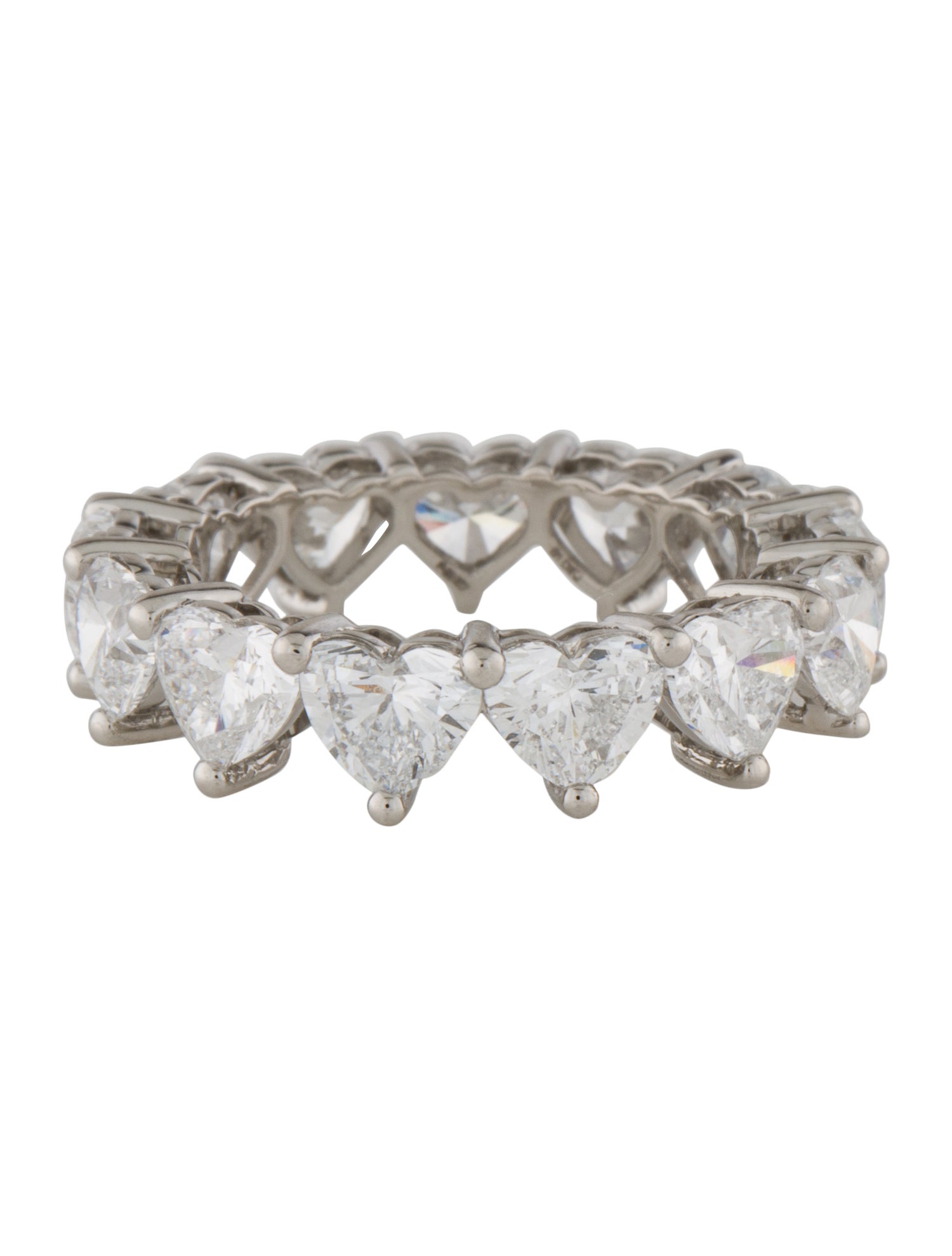 Ring Platinum 6.66ctw Lab-Grown Diamond Eternity Band