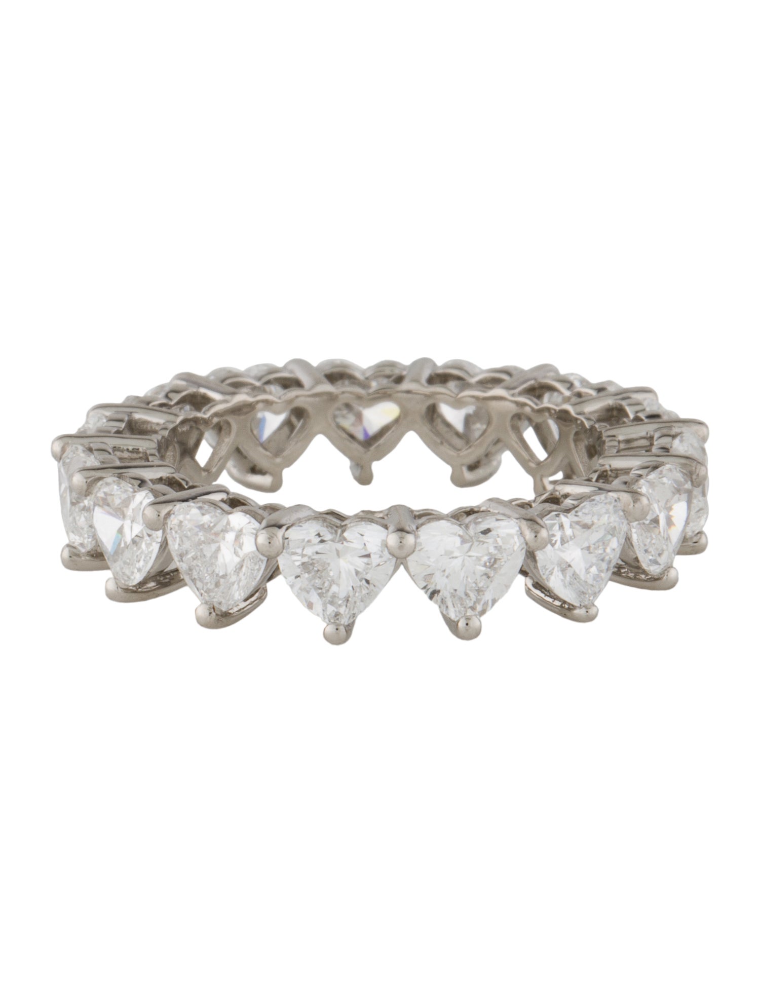 Ring Platinum 4.61ctw Lab-Grown Diamond Eternity Band