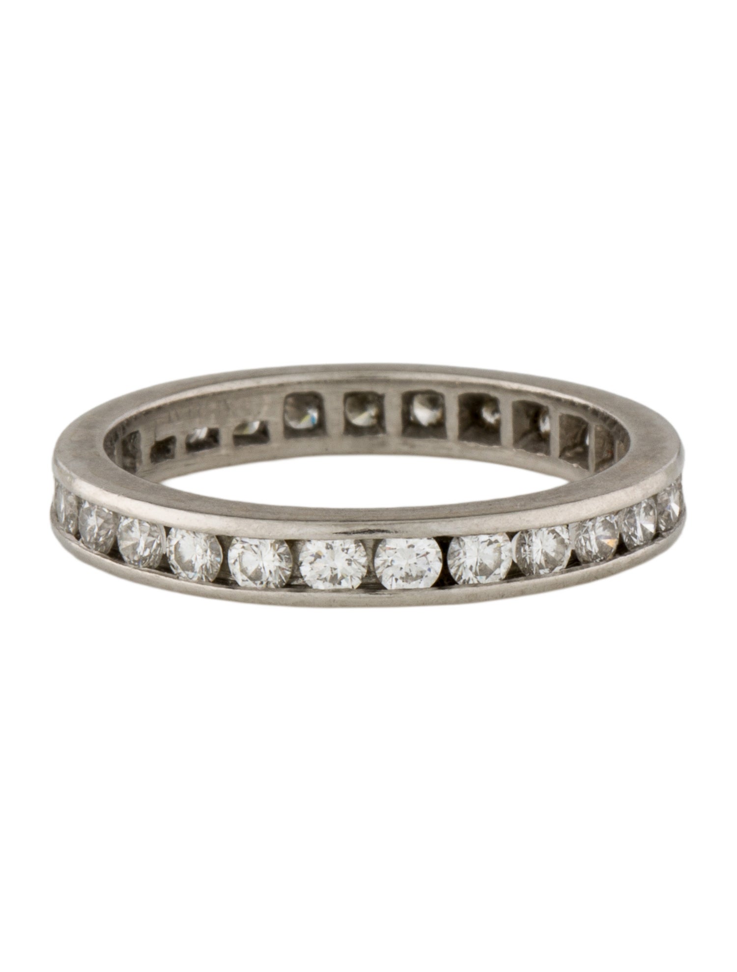 Ring Platinum 1.08ctw Diamond Eternity Band