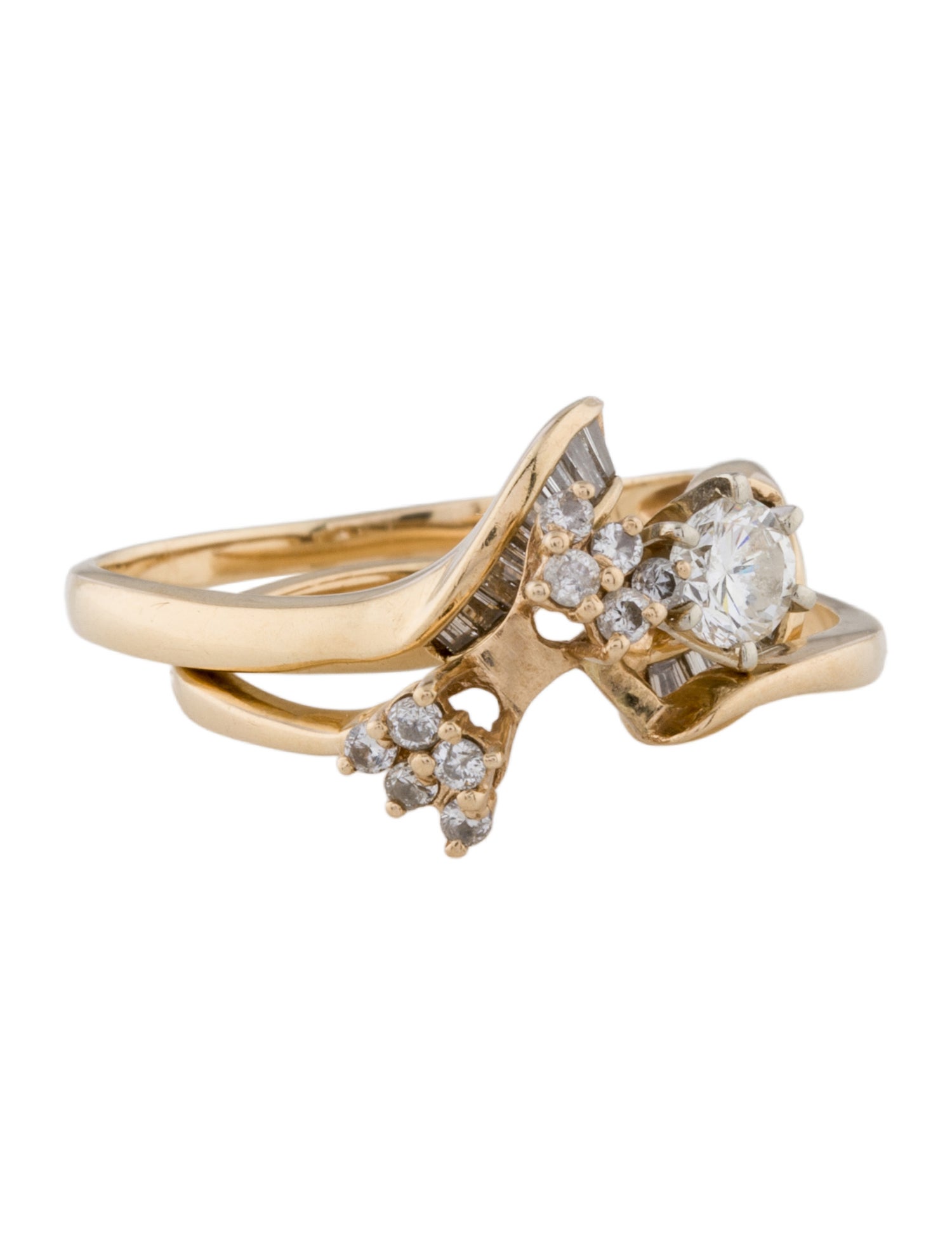 Ring 14K Diamond Wedding Set