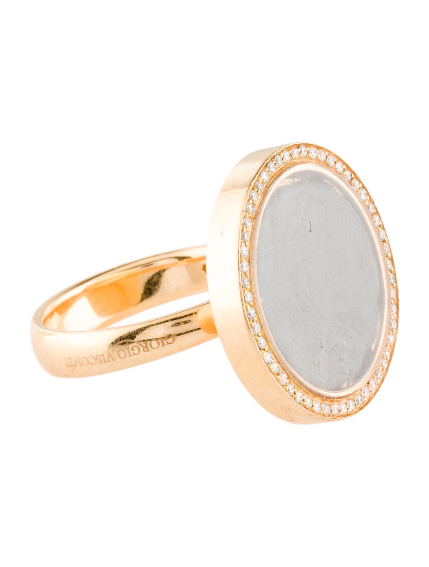 Ring Giorgio Visconti Diamond Coin Cocktail