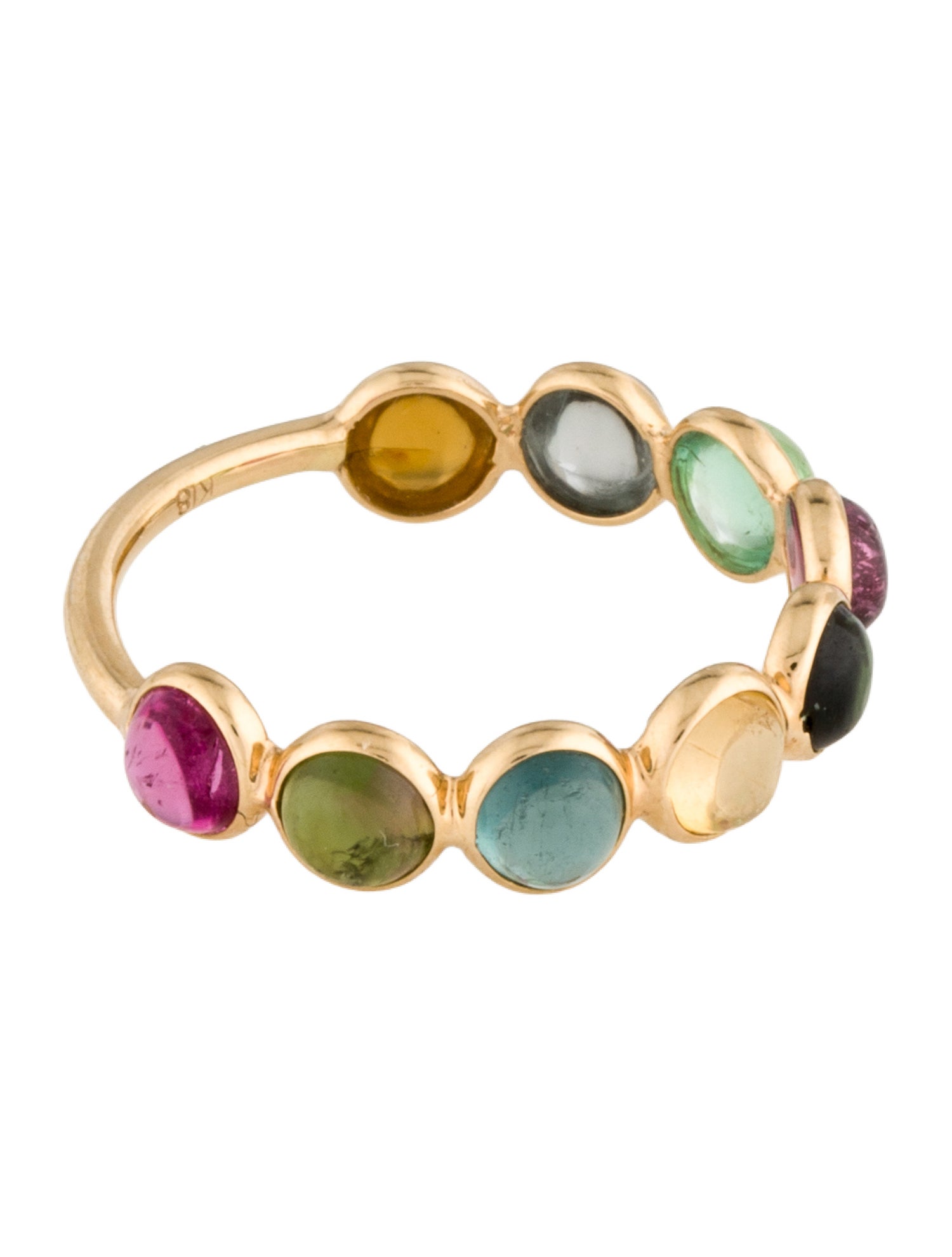 Ring 18K 2.34ctw Tourmaline Band