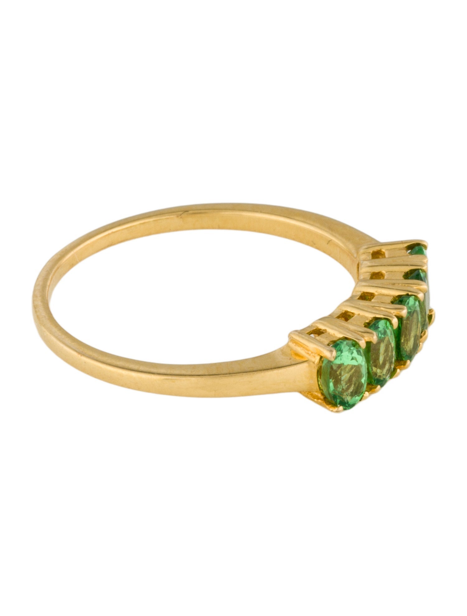 Ring 18K Tsavorite Garnet Cocktail