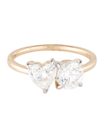 Ring 14K 2.00ctw Lab-Grown Diamond Toi Et Moi