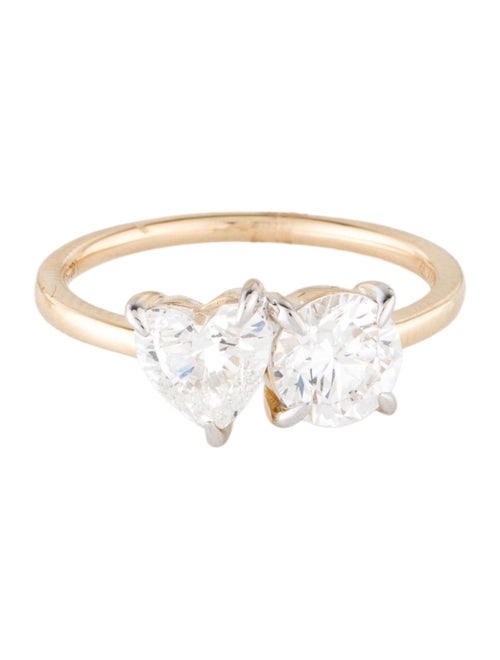 Ring 14K 2.00ctw Lab-Grown Diamond Toi Et Moi
