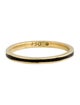 Ring 18K & Enamel Stacking Band Ring