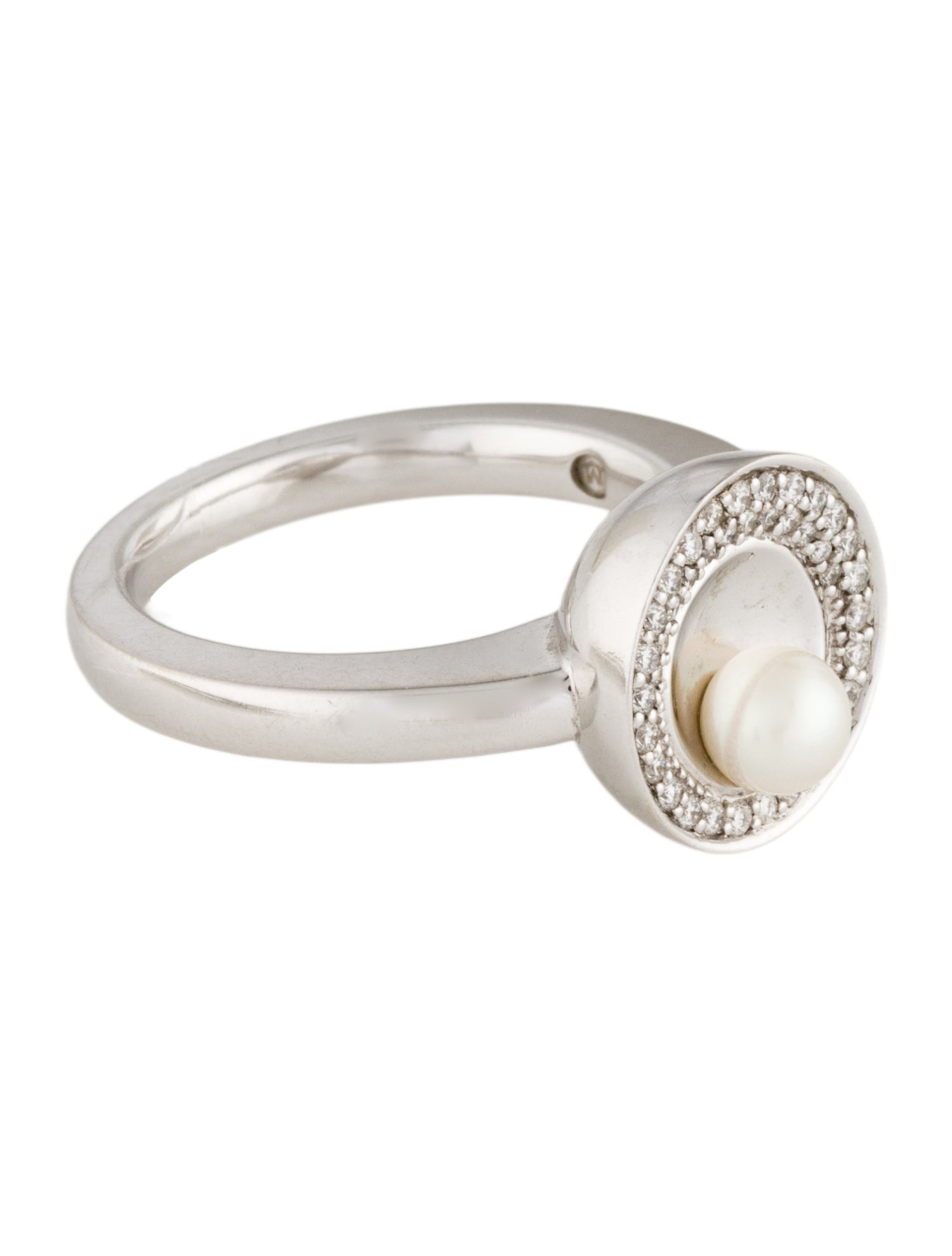 Movado 18K Pearl & Diamond Cocktail Ring