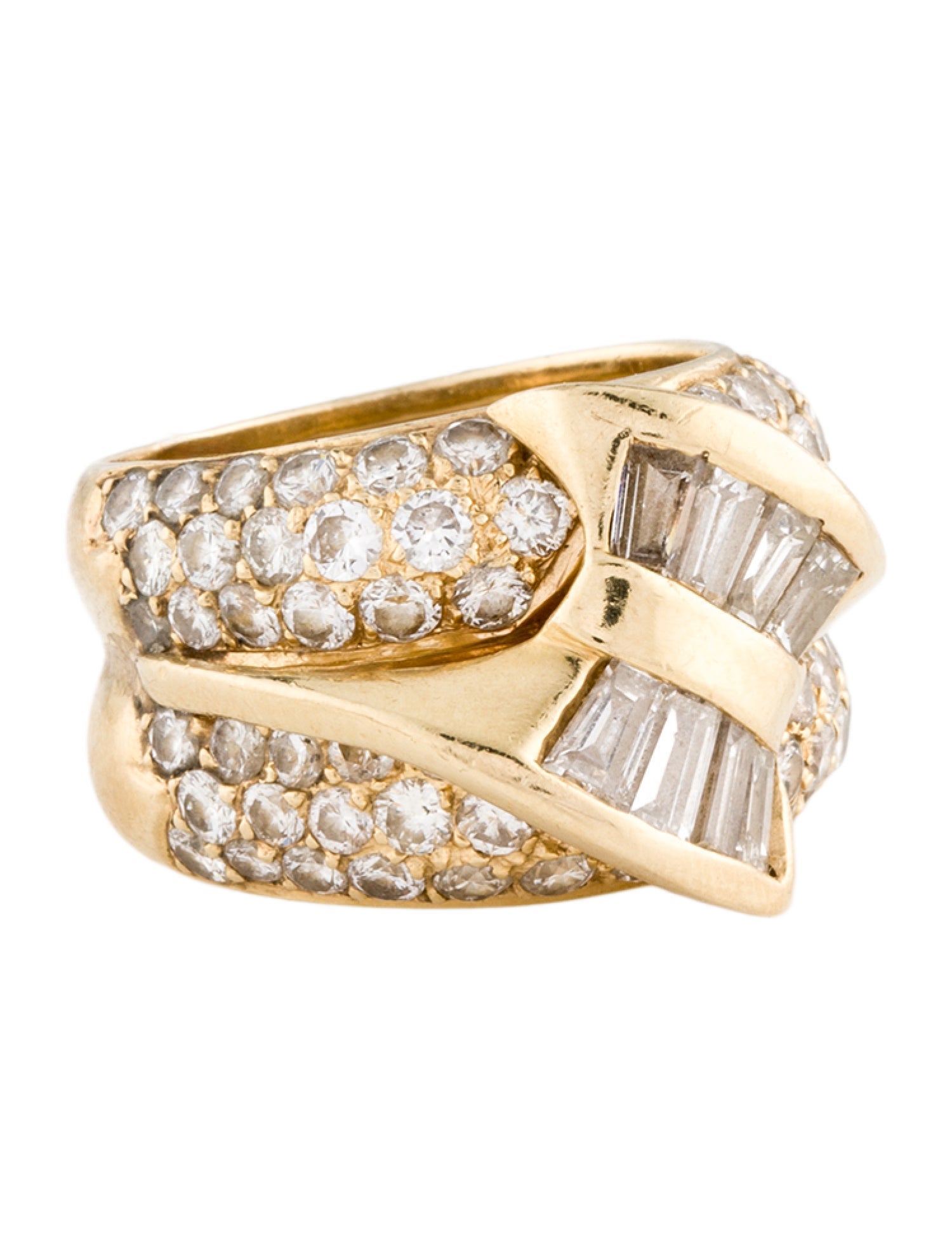 Ring 14K 2.96ctw Diamond Bow Cocktail Ring