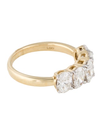 Ring 14K 2.00ctw Lab-Grown Diamond 5-Stone Band