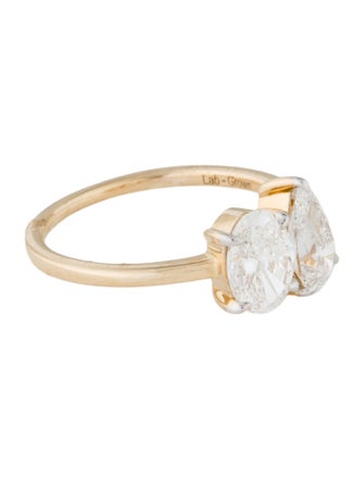Ring 14K 2.00ctw Lab-Grown Diamond Toi et Moi Ring