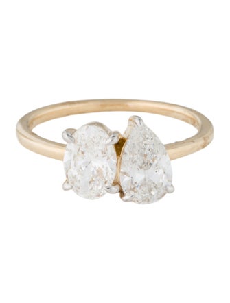 Ring 14K 2.00ctw Lab-Grown Diamond Toi et Moi Ring