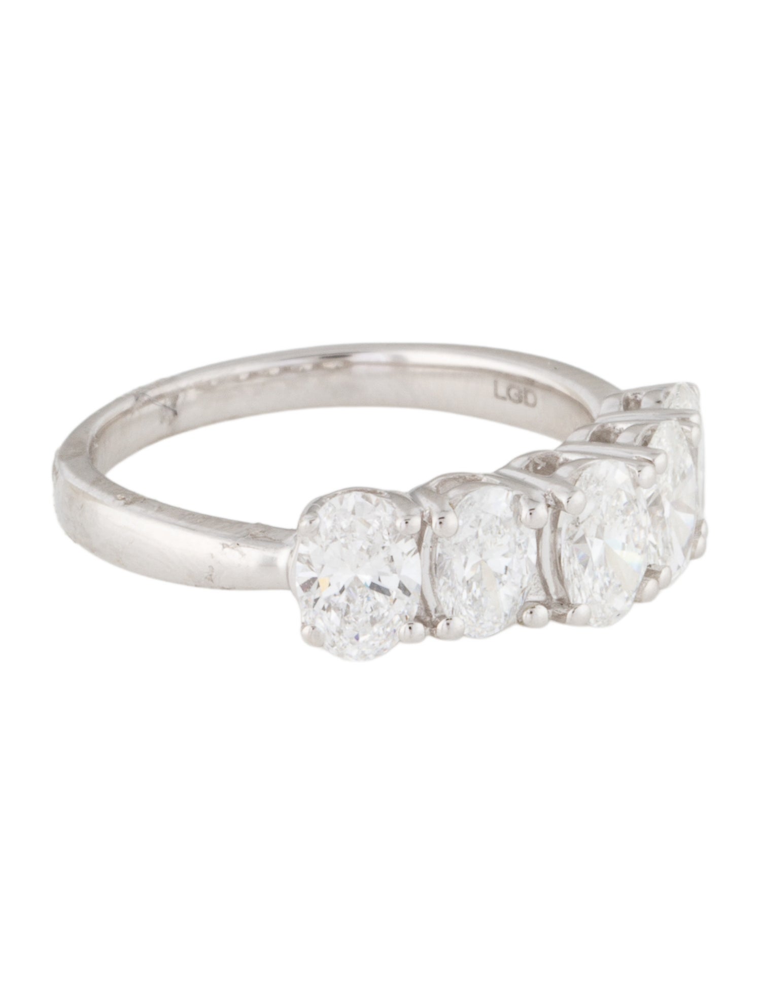 Ring 14K 2.00ctw Lab-Grown Diamond 5-Stone Band