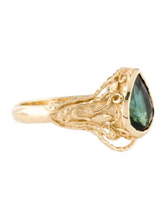 Evangeline Jewelry 14K 1.29ct Tourmaline Entangled Cocktail Ring