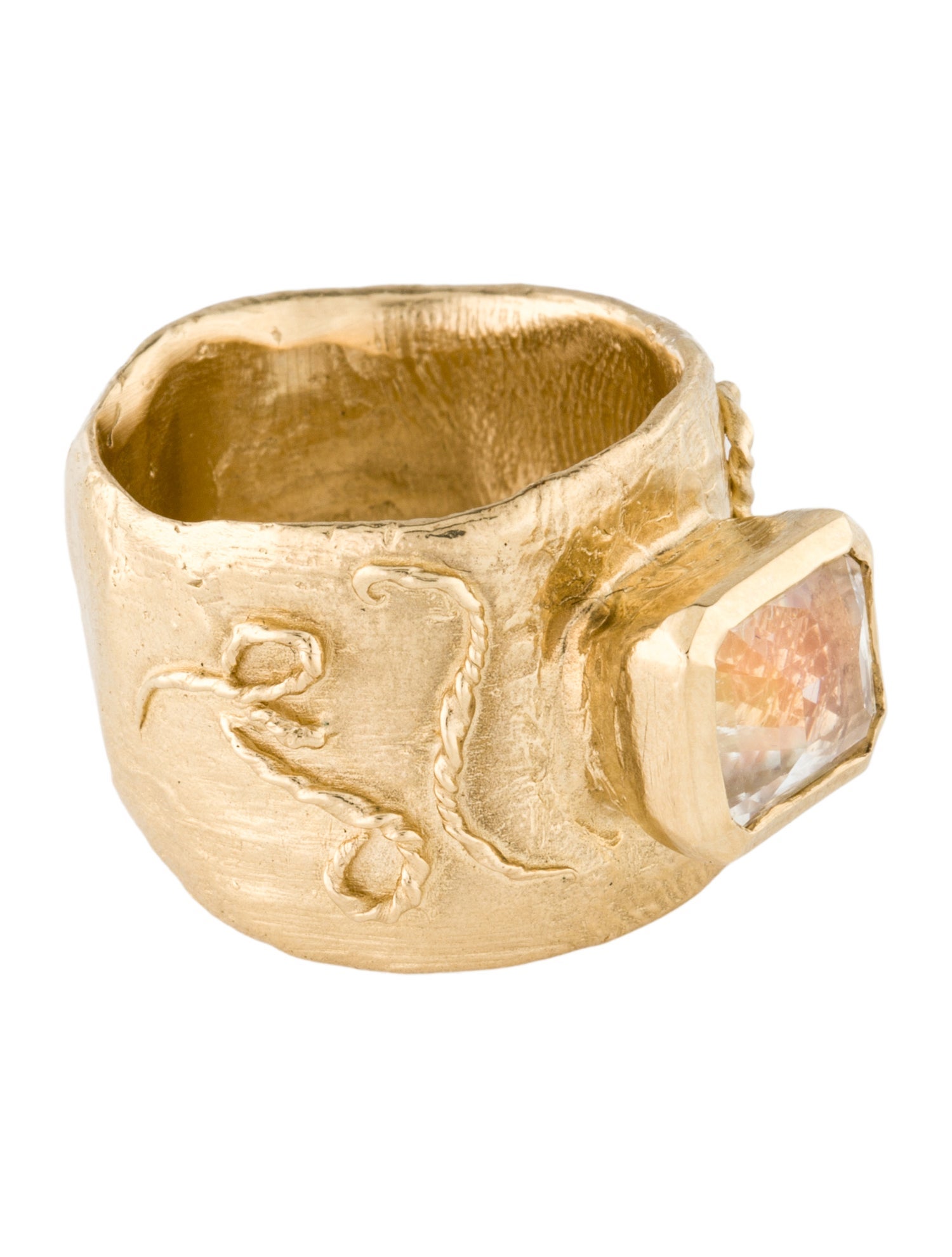 Evangeline Jewelry 14K 2.20ct Moonstone Cirrus Ring