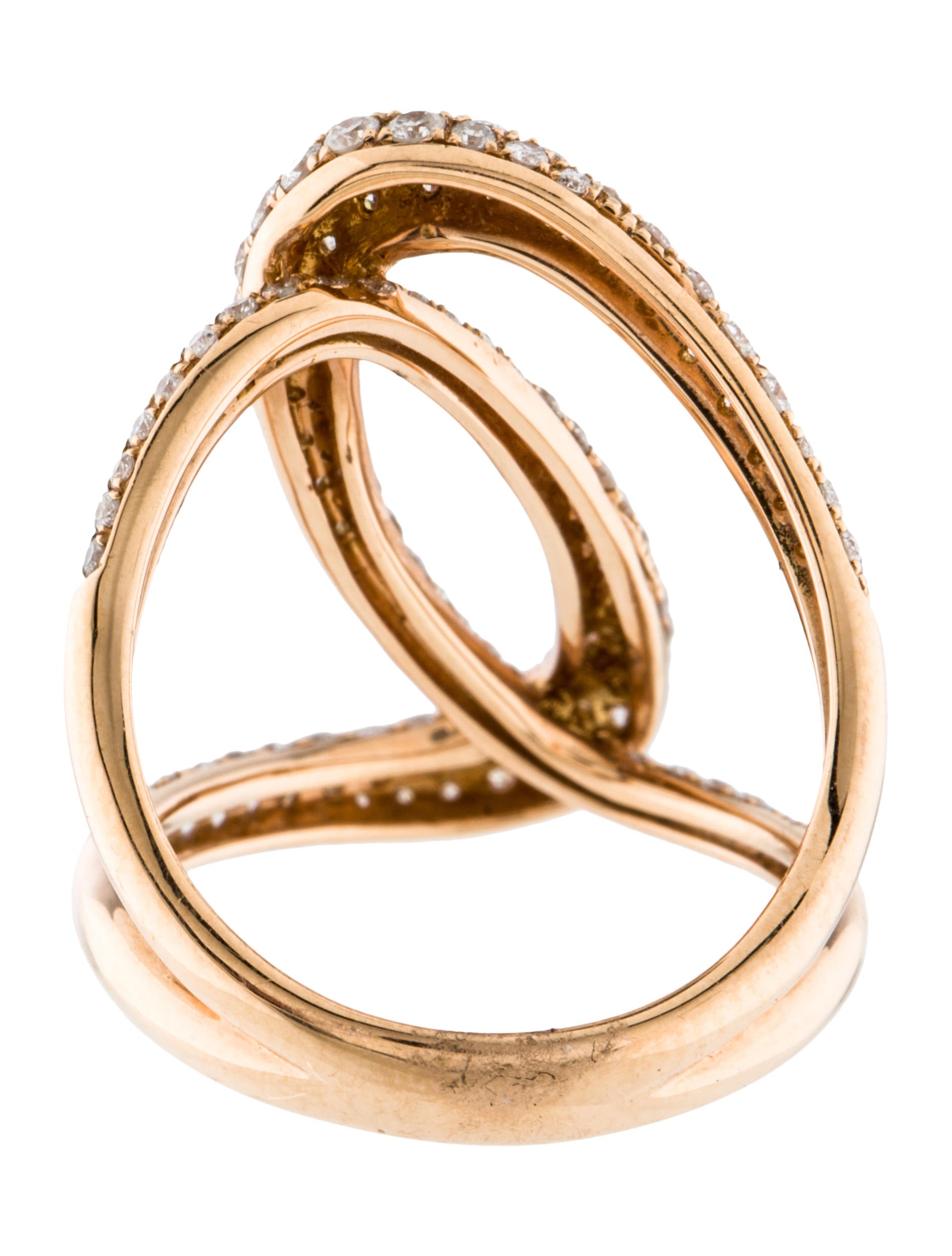 18K Diamond Swirl Ring Rings RRING33762 The RealReal