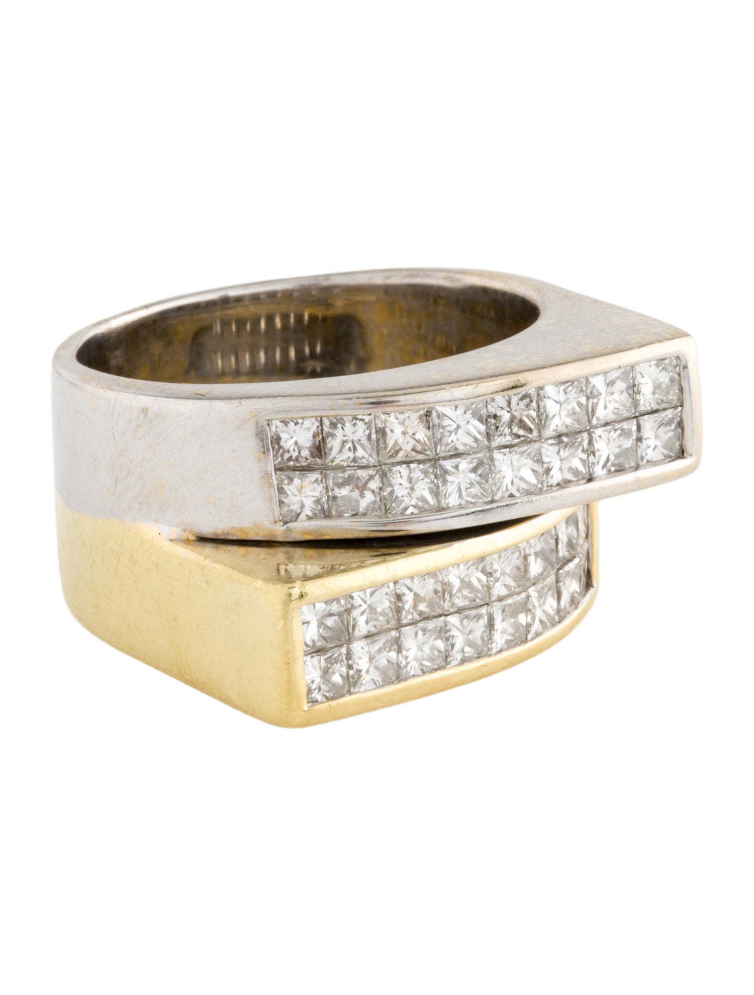 Ring 18K 2.08ctw Diamond Bypass Ring
