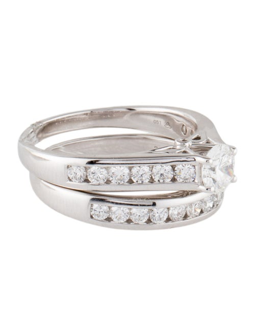 Ring 2.08ctw Lab-Grown Diamond Wedding Band Set