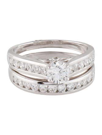 Ring 2.08ctw Lab-Grown Diamond Wedding Band Set